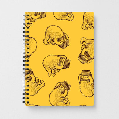 Winnie Honey Pot Pattern Notebook