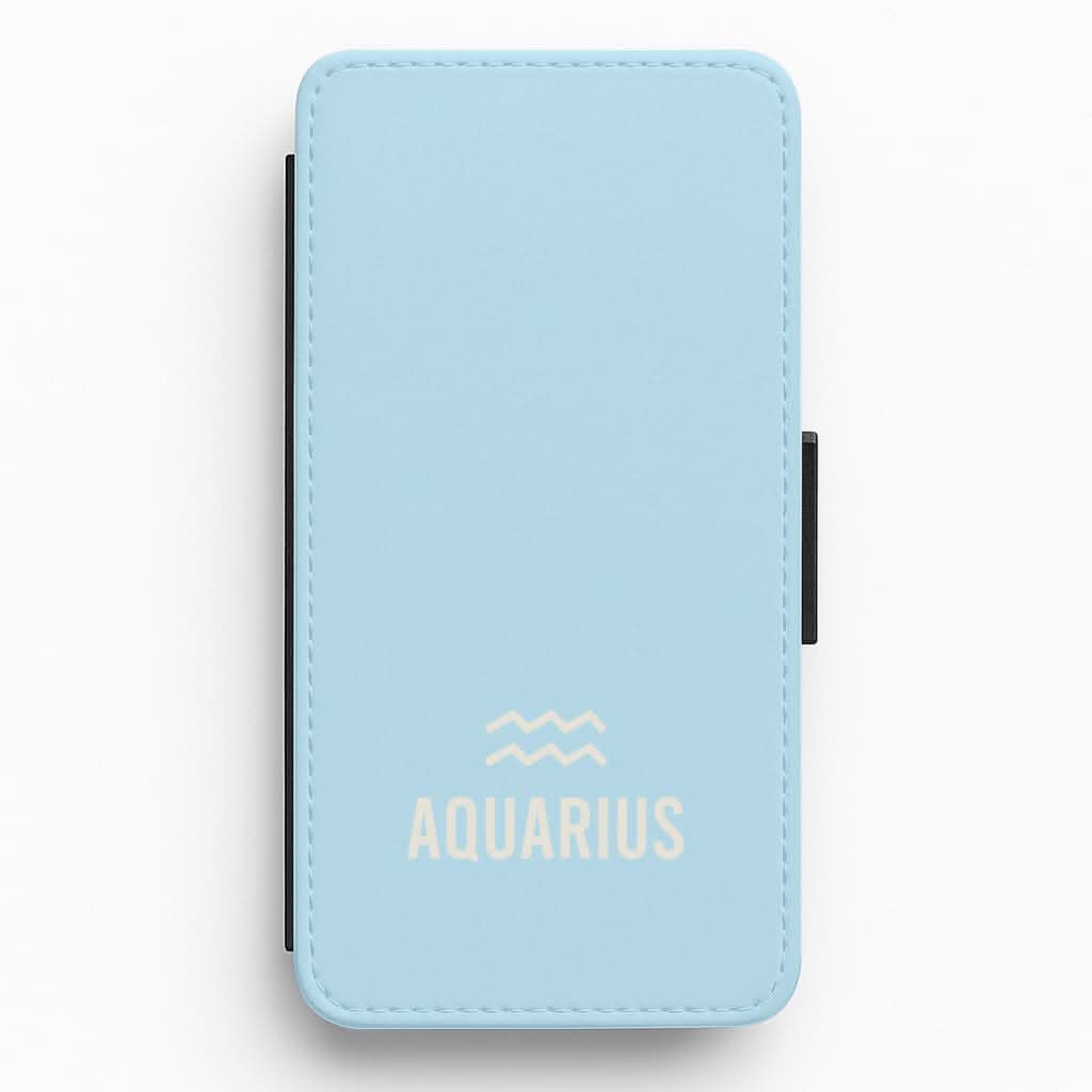 Aquarius Pastel Zodiac Flip / Wallet Phone Case