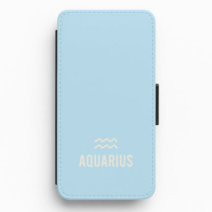 Aquarius Pastel Zodiac Flip / Wallet Phone Case