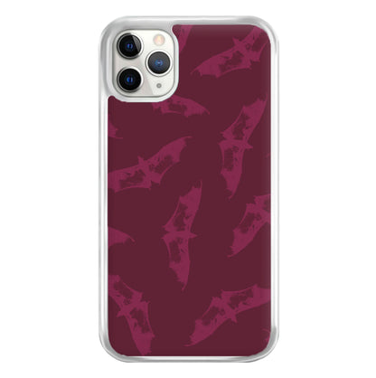 Dark Pink Bats Pattern Phone Case