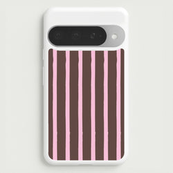 Chocolate & Strawberry Stripes Google Pixel 10 Pro XL Case