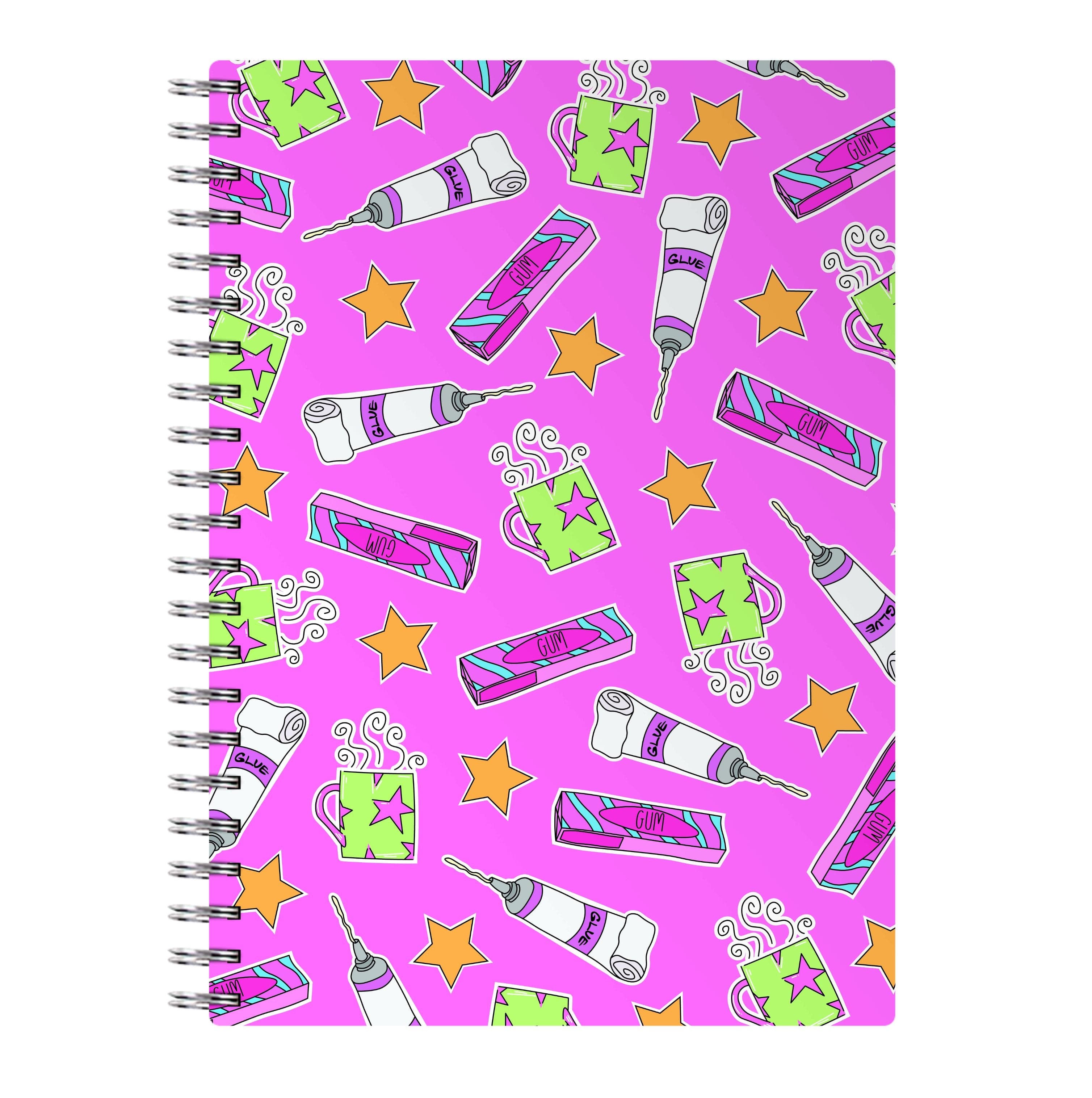 Glue Cup Star Collage Notebook