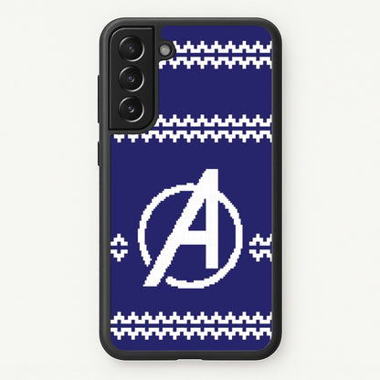 Superhero Team Blue Christmas Jumper  Galaxy S22 Case