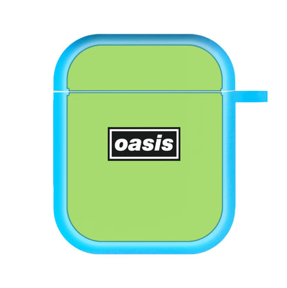 Band Name Green AirPods Case