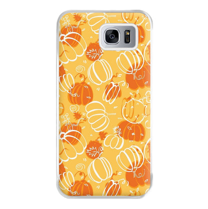 Drawn Pumpkin Pattern Phone Case