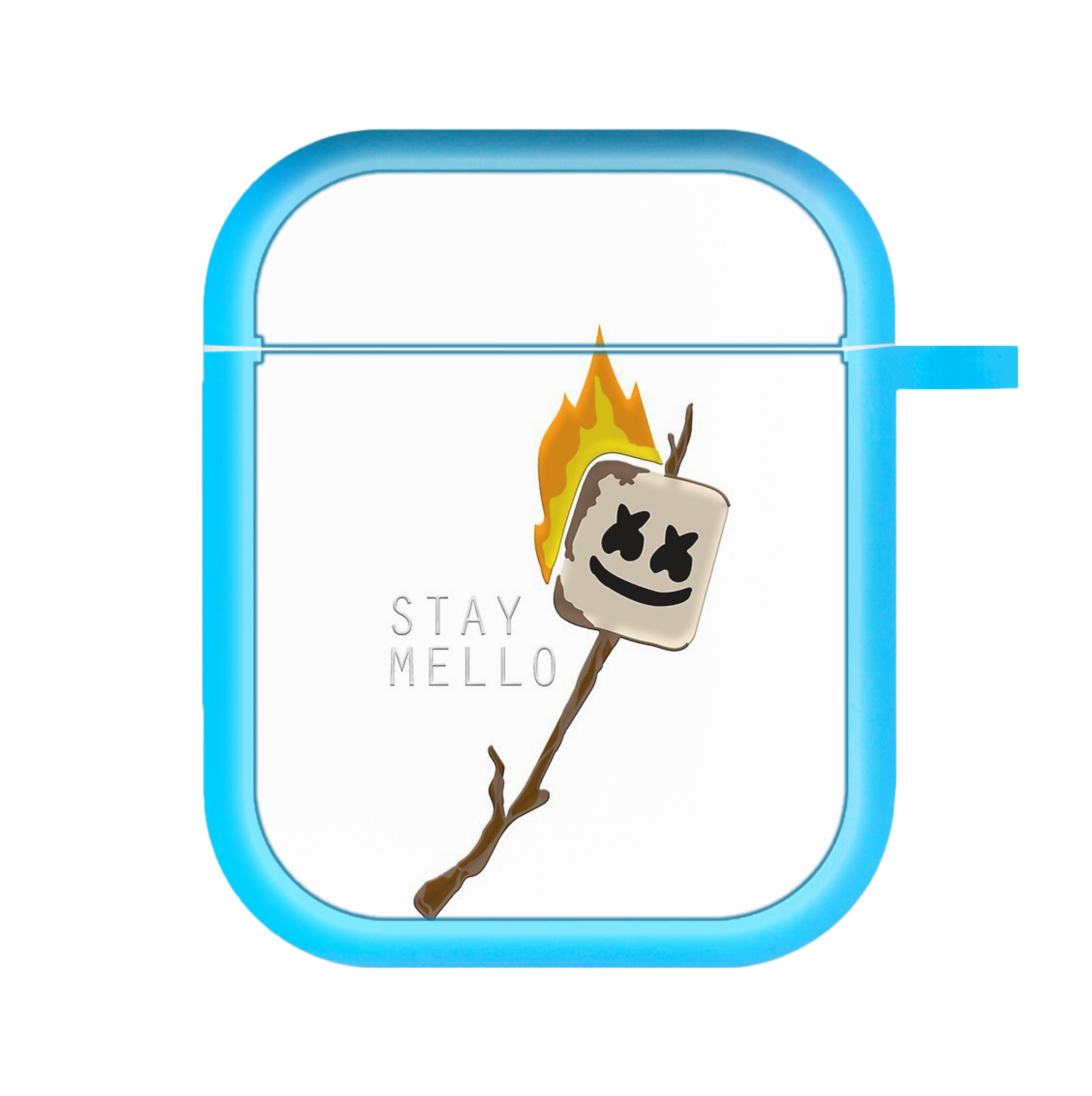 Stay Mello White Helmet DJw - White Helmet DJ AirPods Case