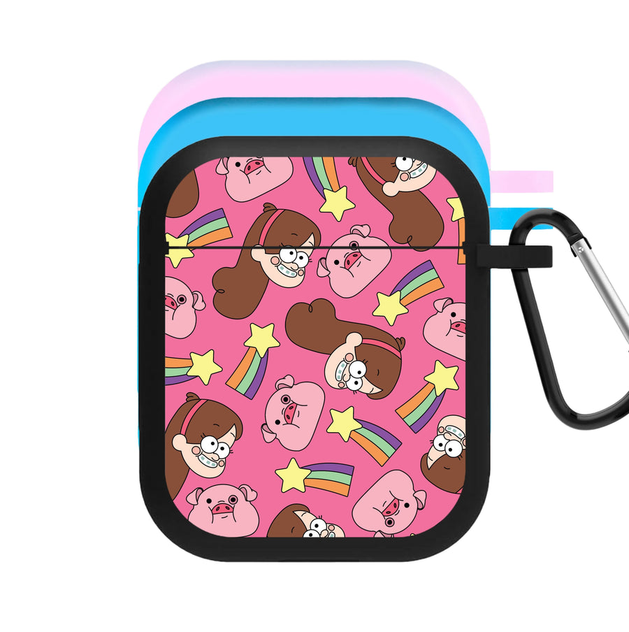 Mabel And Stars Pattern AirPods Case