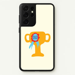 Cartoon Dad Trophy Galaxy S21 Ultra Case