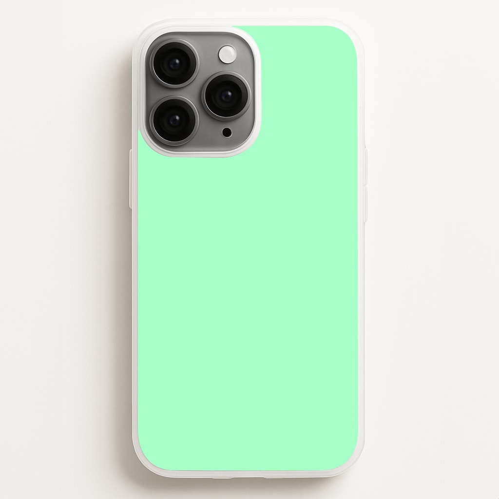Back To Casics - Pretty Pastels - Plain Green Phone Case