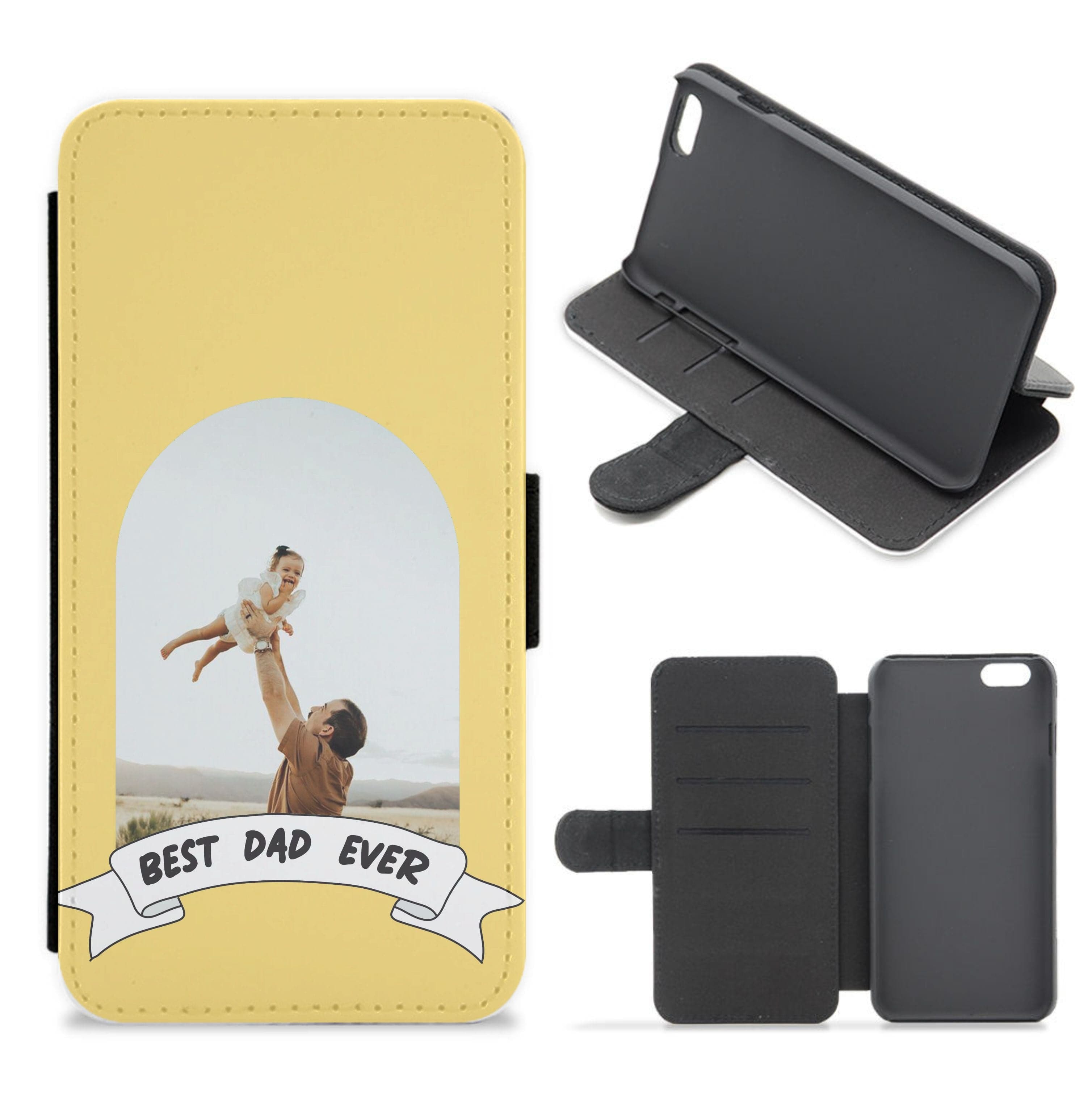 Best Dad Ever - Personalised Father's Day Flip / Wallet Phone Case