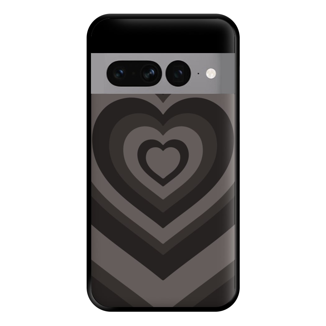 Abstract Black Heart Google Pixel 7 Pro Case