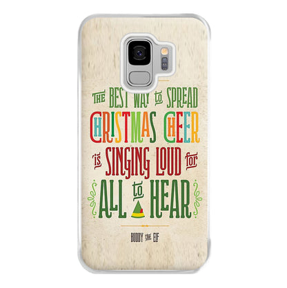 The Best Way To Spead Christmas Cheer - Elf Phone Case