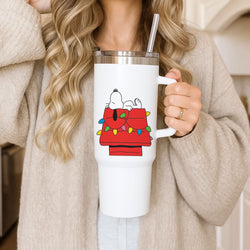 Cartoon Beagle Fairylights Tumbler