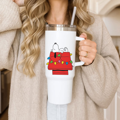 Cartoon Beagle Fairylights Tumbler