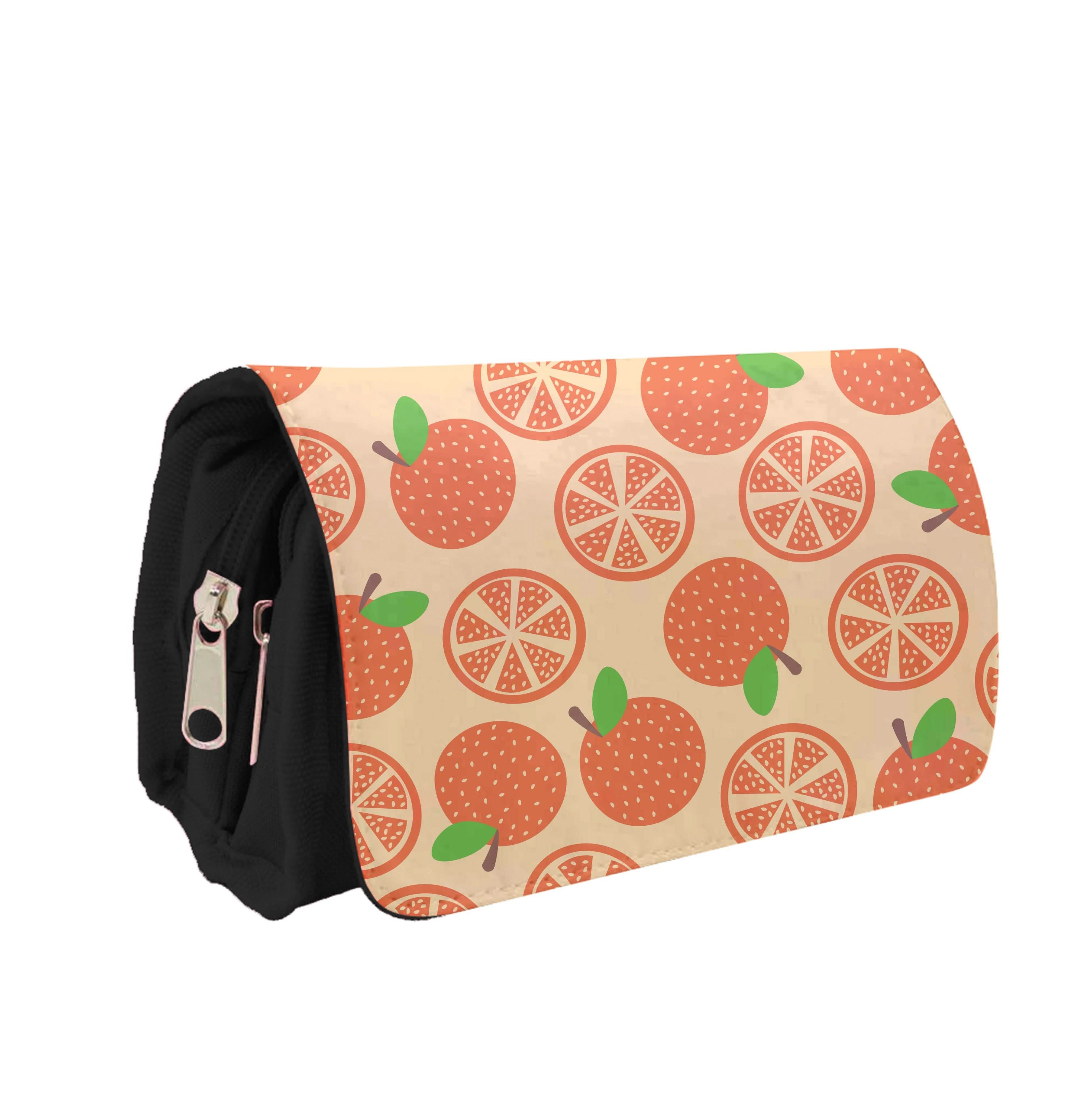 Textured Oranges Pattern  Pencil Case