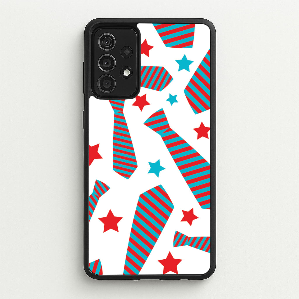 Tie And Stars Pattern Galaxy A52 / A52s Case