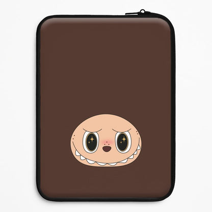 Cute Brown Monster Face Universal Laptop Sleeve