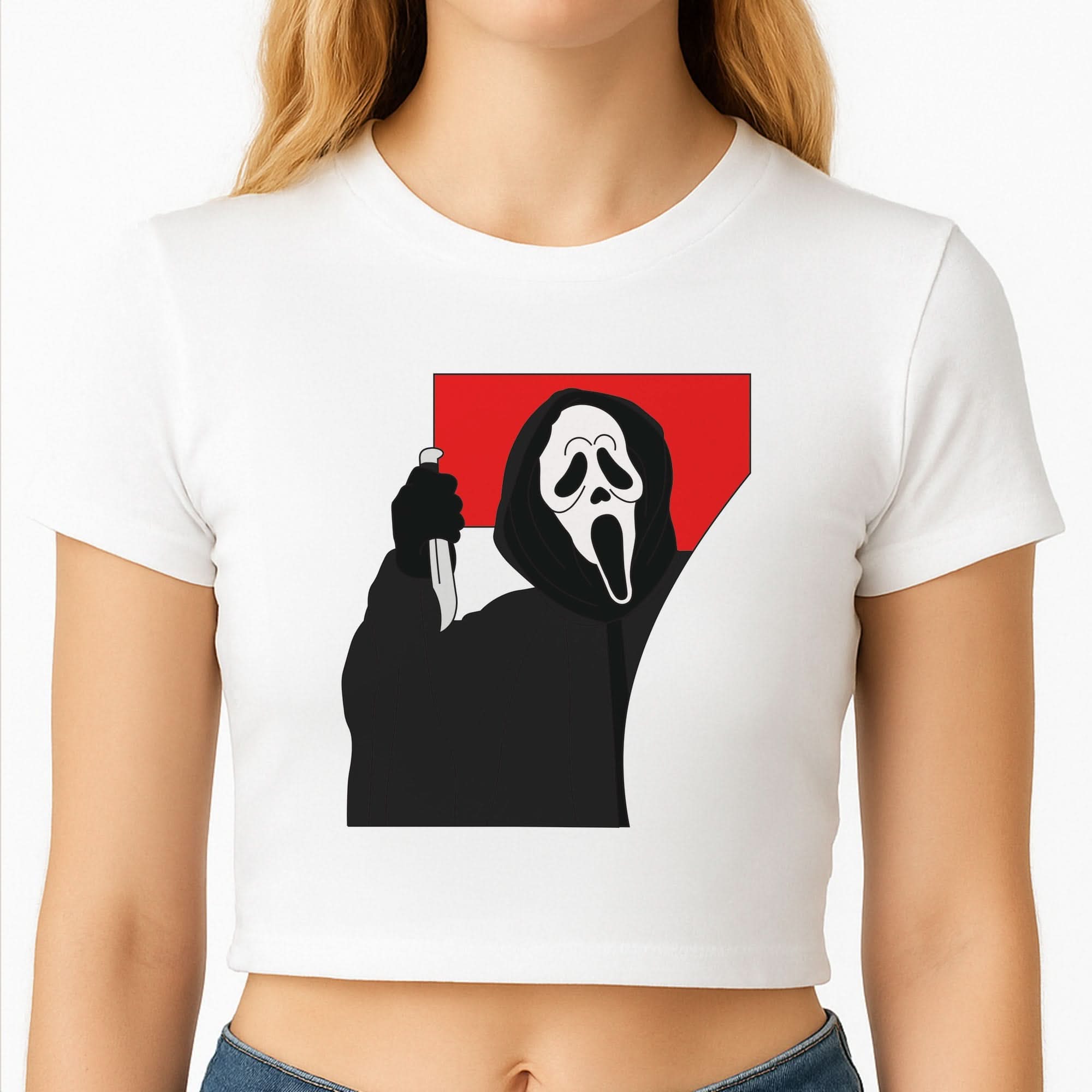 Ghostface 7 Crop Top