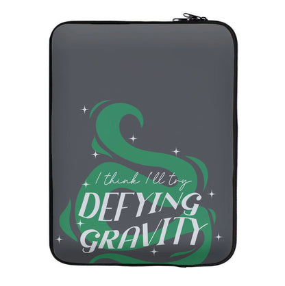 I Think I'll Try Defying Gravity Laptop Sleeve