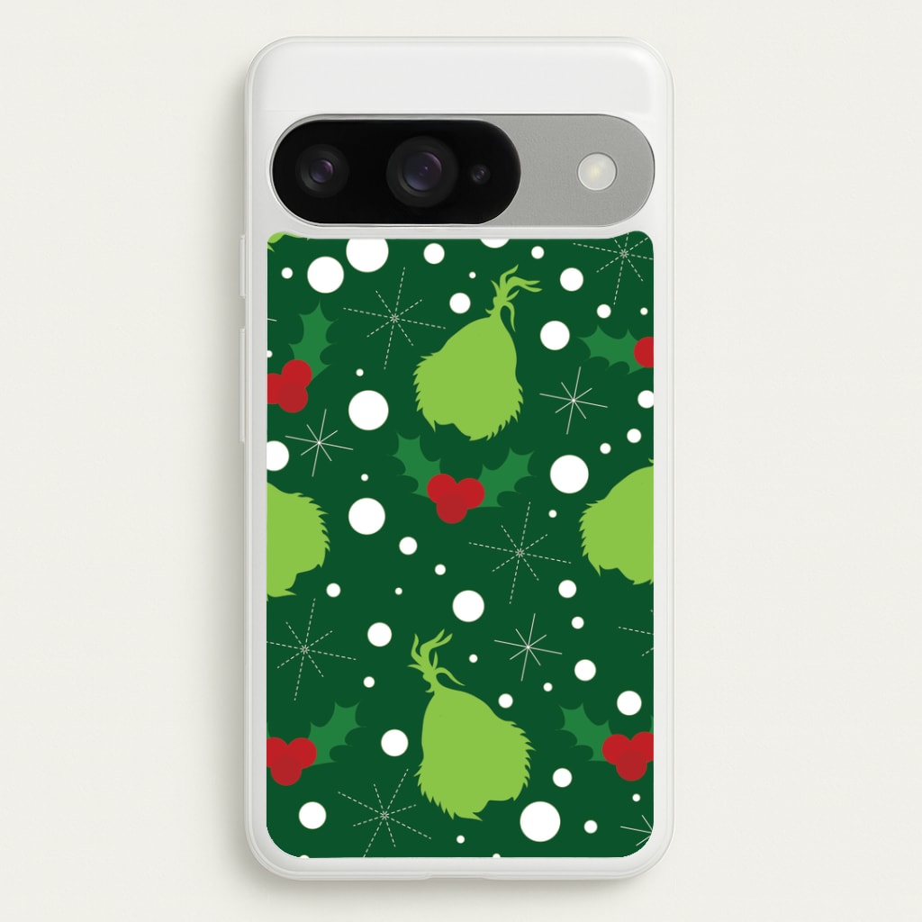 Green Creature Christmas Pattern Google Pixel 10 / 10 Pro Case