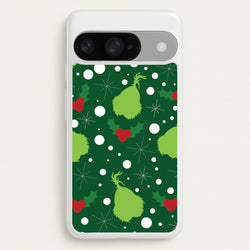 Green Creature Christmas Pattern Google Pixel 10 / 10 Pro Case