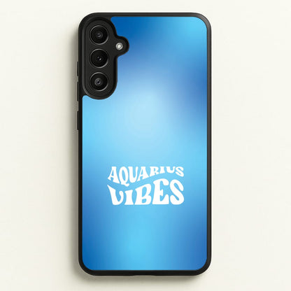 Aquarius Vibes Gradient Zodiac Galaxy A36 Case