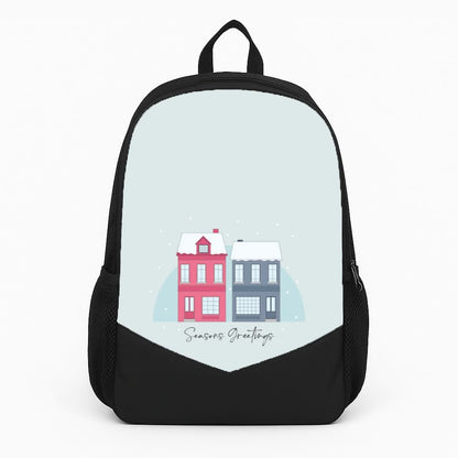 Seasons Greetings Winter Townhouses Backpack