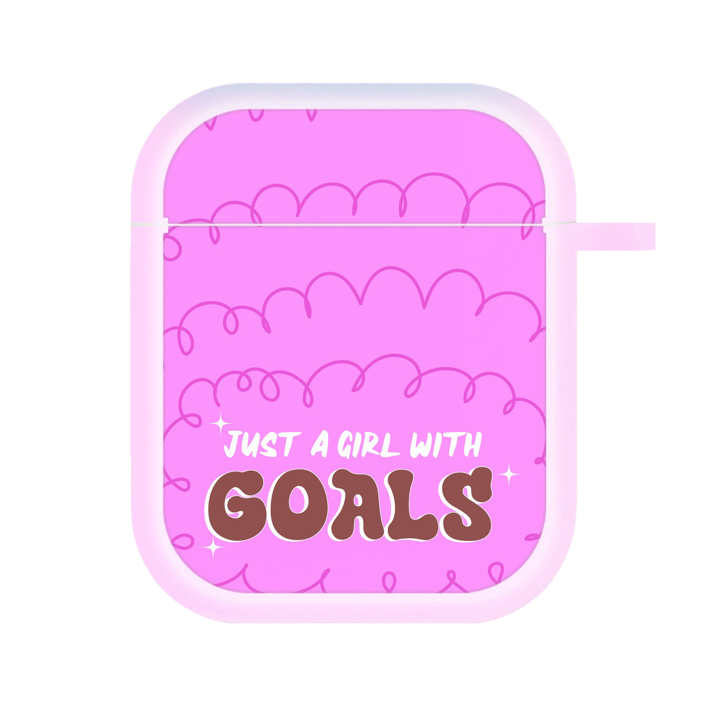 Just A Girl With Goals - Aesthetic Quote AirPods Case