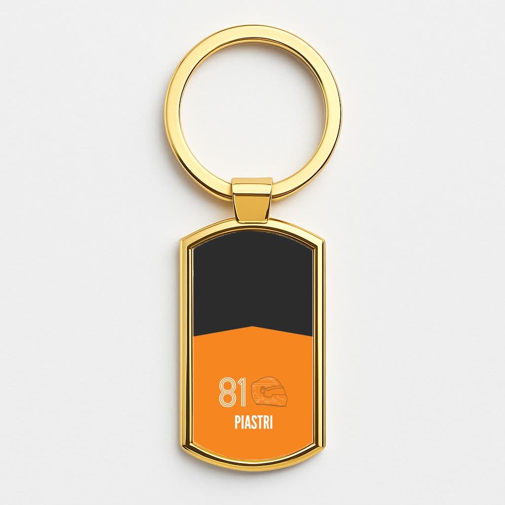 Piastri Helmet 2026 Gold Keyring