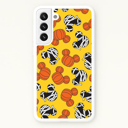 Pumpkin And Mummy Mouse Pattern Galaxy S22 Plus Case