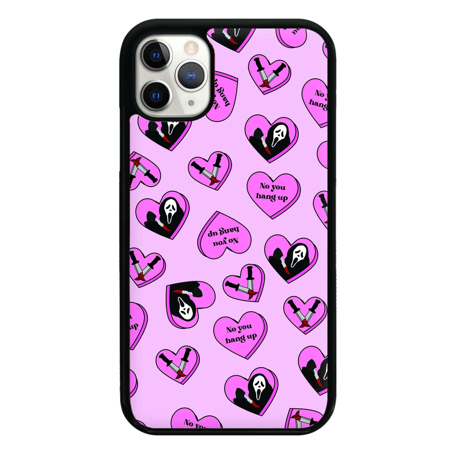 No You Hang Up Love Hearts Phone Case