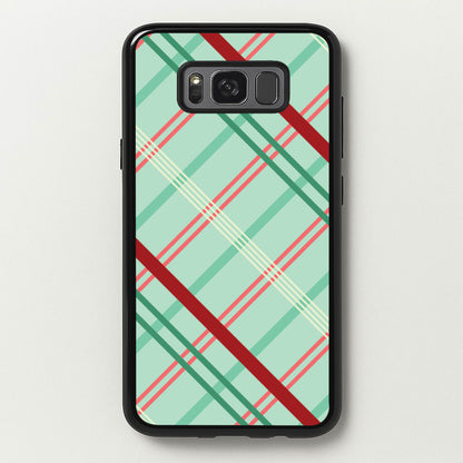 Pastel Tartan Christmas Pattern Galaxy S8 Case