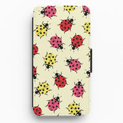 Ladybugs With Flower Spots Pattern Flip / Wallet Phone Case 1