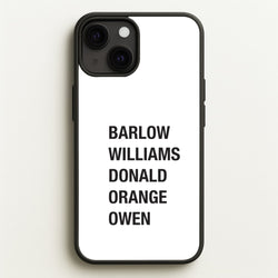 Take Band Members Names iPhone 13 Mini Case