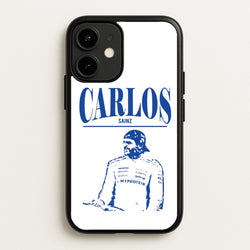 Carlos White And Blue iPhone 12 Mini Case