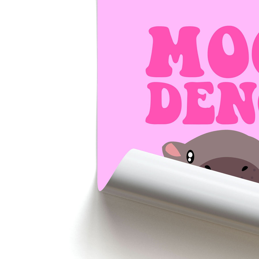 Moo Pink Poster