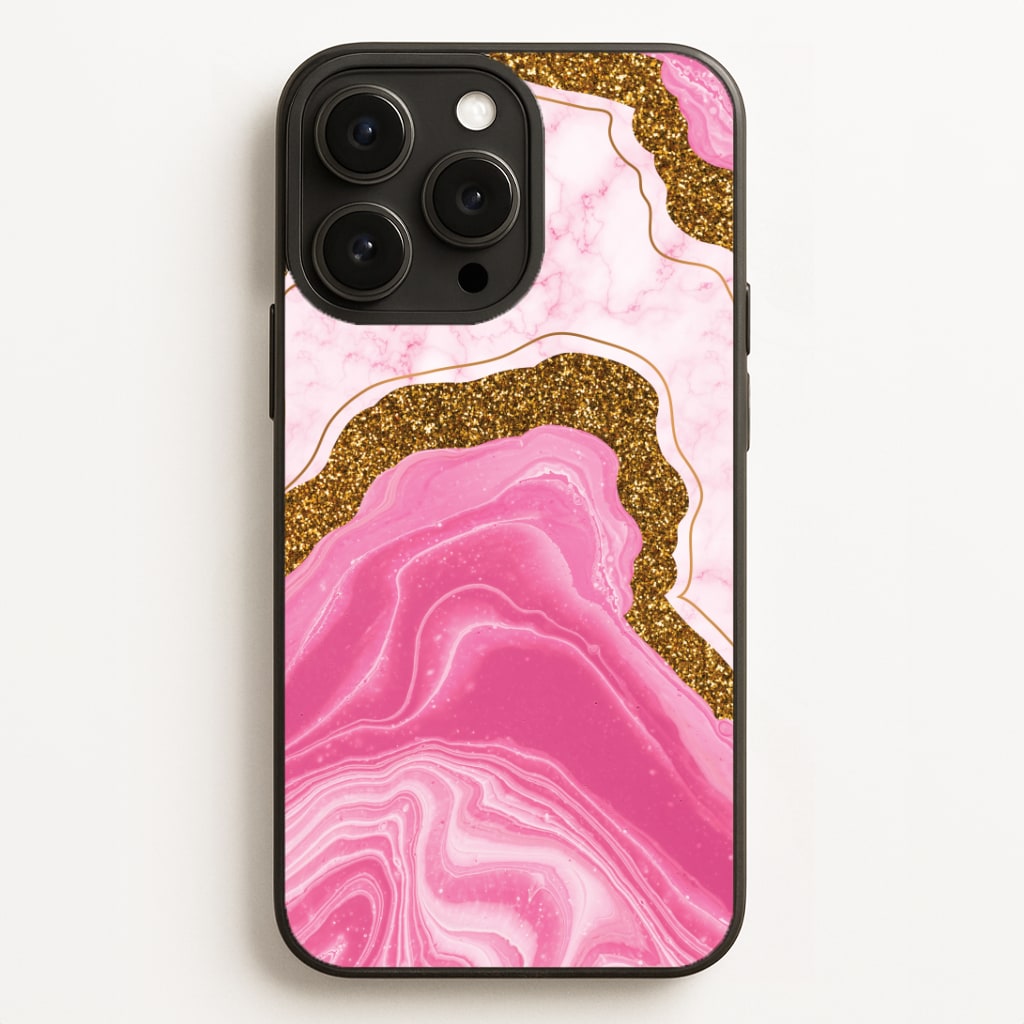 Marble Rock Veins And Glitter Phone Case for iPhone, Samsung Galaxy and Google Pixel