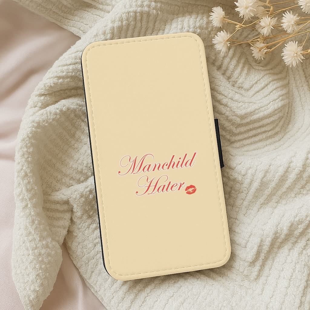 Manchild Hater Leather Phone Case