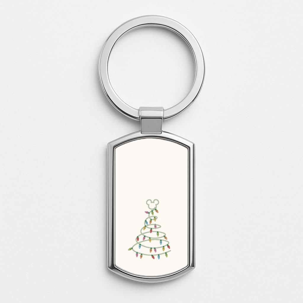 Cartoon Mouse Christmas Tree Lights Luxury Keyring
