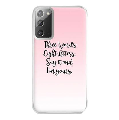 Three Words, Eight Letters - Gossip Phone Case