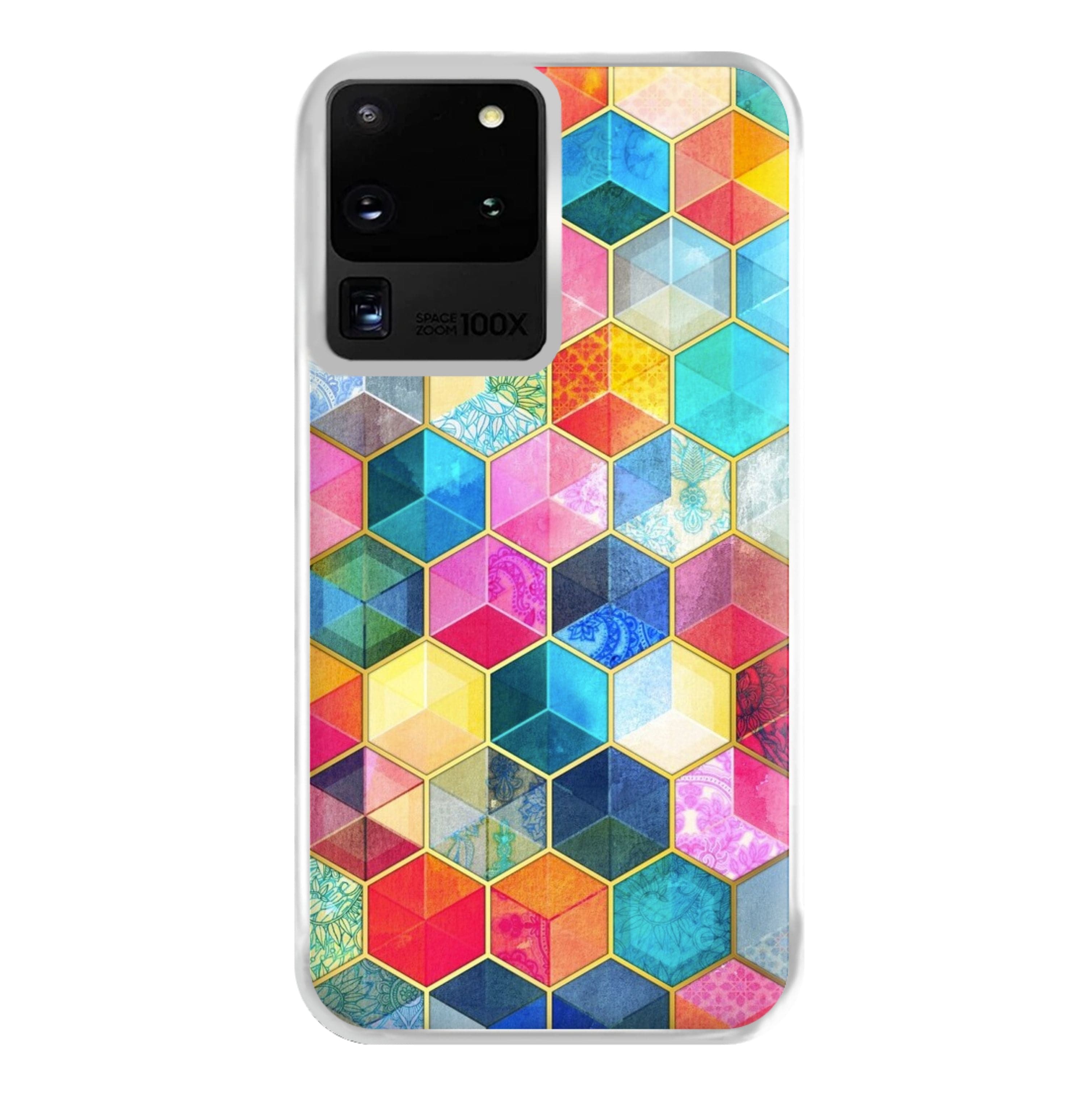 Colourful Honeycomb Pattern Phone Case