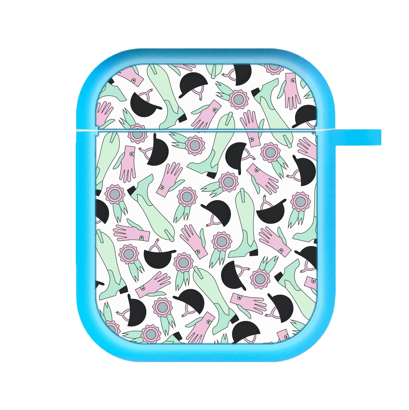 Clothing Patterns - Horses AirPods Case