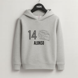 Alonso Helmet 2026 Grey Kids Hoodie