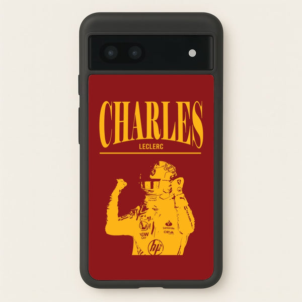 Charles Red And Gold Google Pixel 6a Case