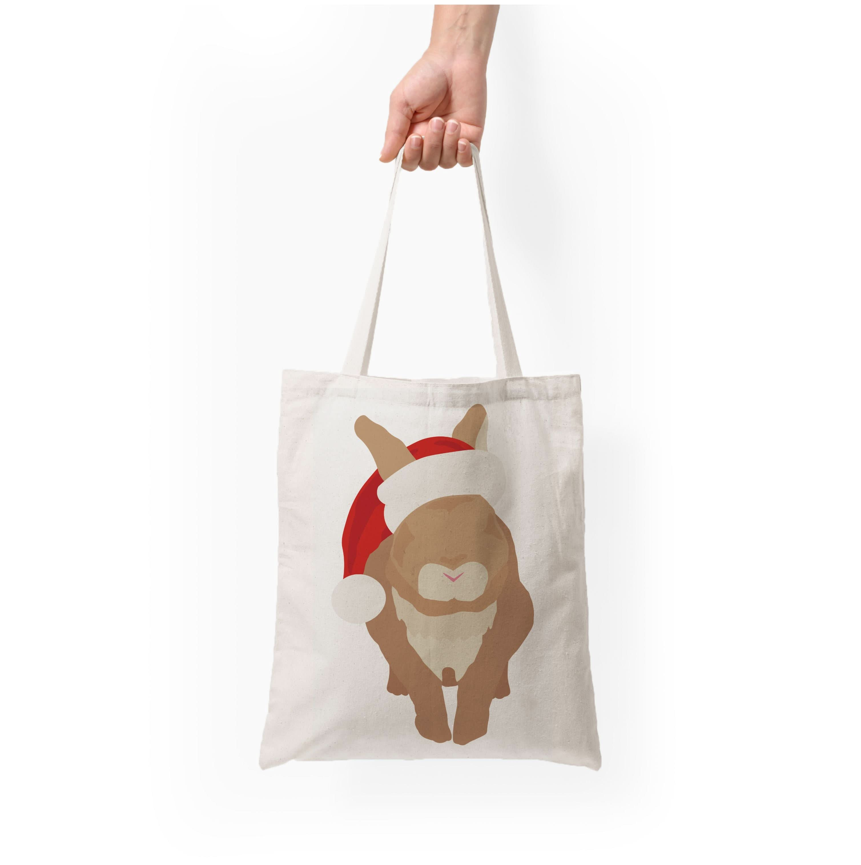 Rabbit Christmas Ears Tote Bag