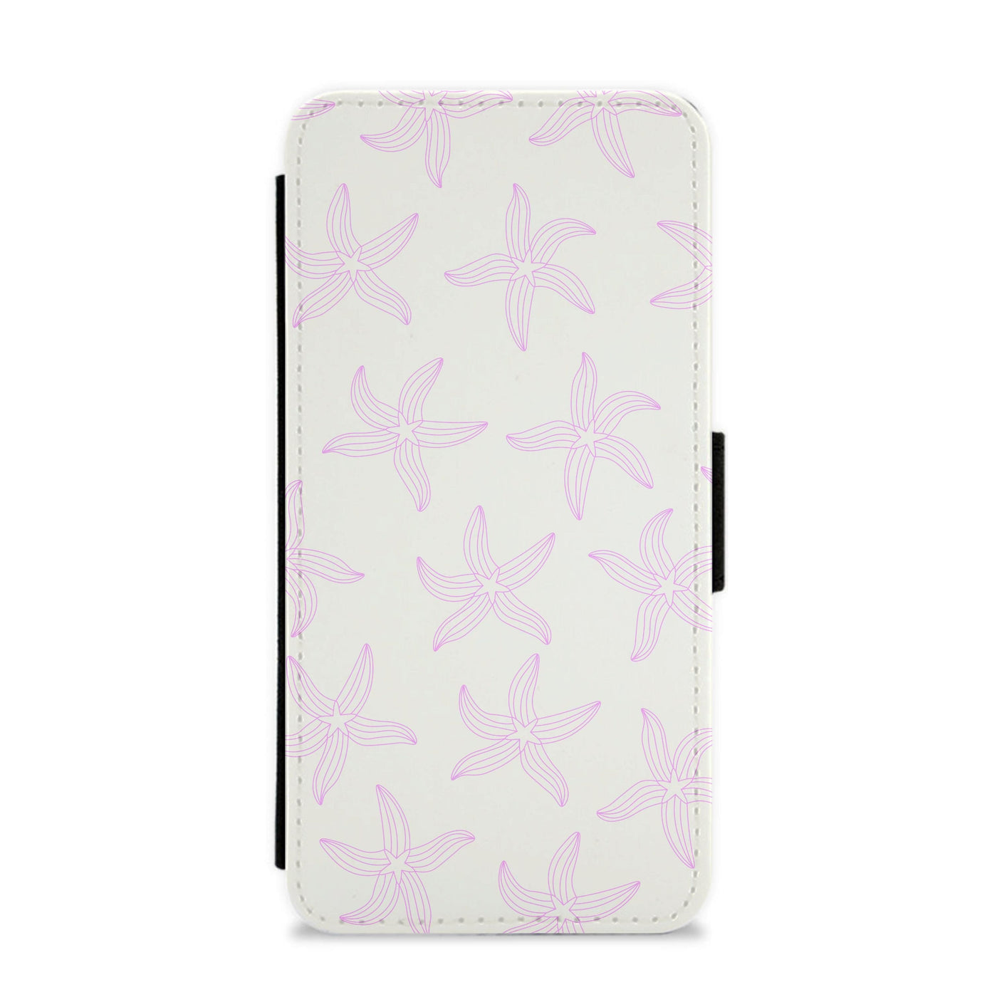Starfish Pattern - Sealife Flip / Wallet Phone Case