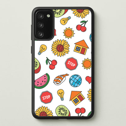 Harry Stickers Pattern Galaxy A41 Case
