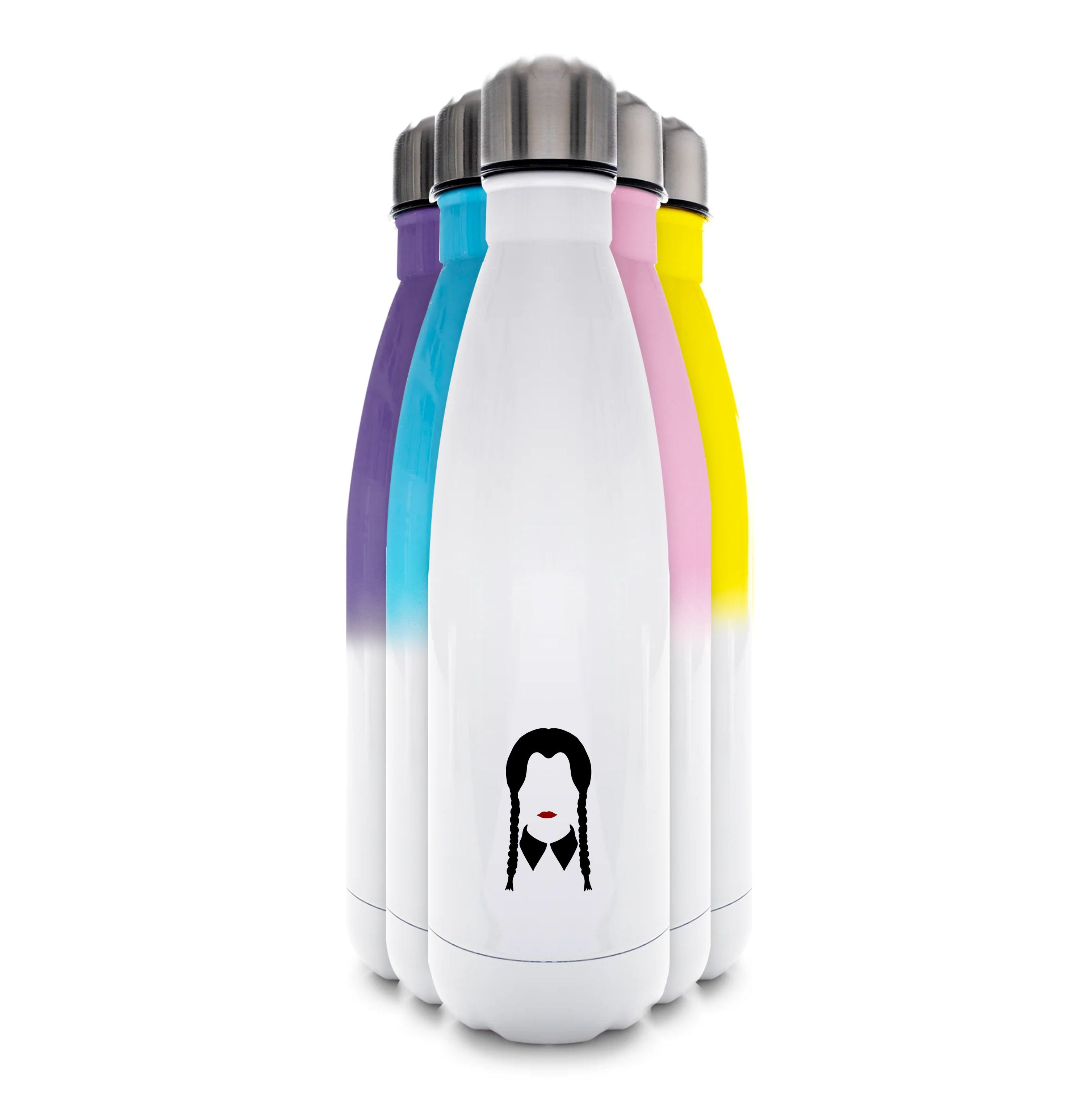 Faceless Wednesday - Halloween Water Bottle