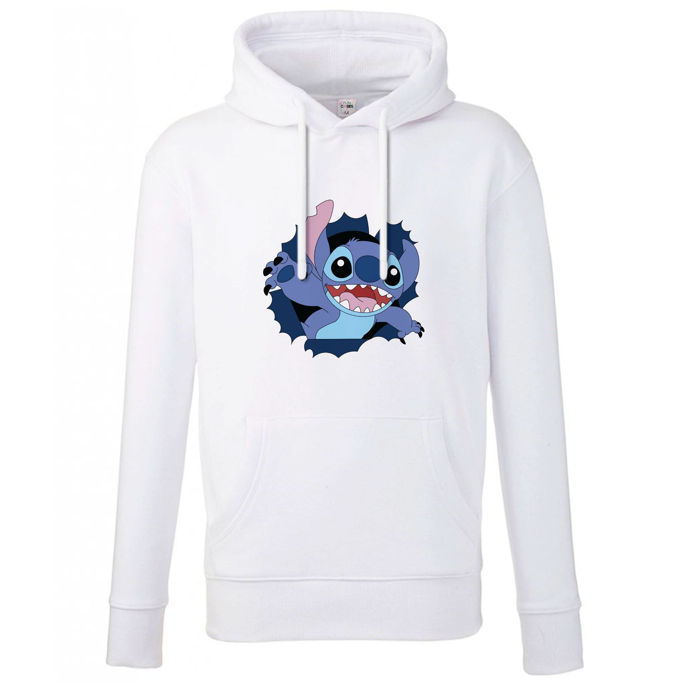 Torn Blue Alien Hoodie