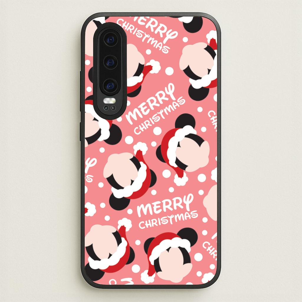 Merry Christmas Cartoon Mouse Pattern Huawei P30 Case